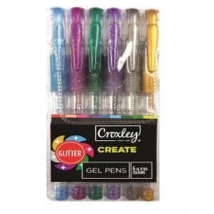 Gel Pens Croxley Glitter (6-Pack)