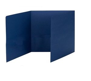 3 Fold Files Blue 100-Pack