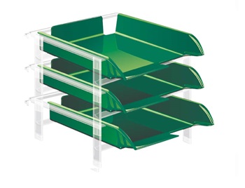 Letter Tray Set Vision Green