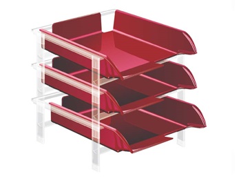 Letter Tray Set Vision Red