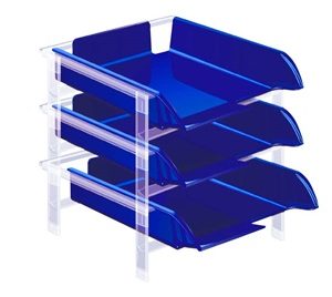 Letter Tray Set Vision Cobalt Blue