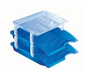 Letter Tray Set Optima Blue