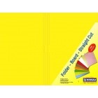 Straight Cut Folders Yellow (100-Pack)