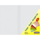 Straight Cut Folders White (100-Pack)