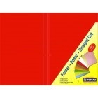 Straight Cut Folders Red (100-Pack)