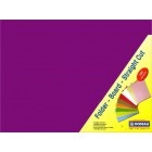 Straight Cut Folders Purple (100-Pack)