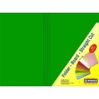 Straight Cut Folders Green (100-Pack)