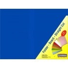 Straight Cut Folders Blue (100-Pack)