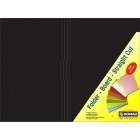 Straight Cut Folders Black (100-Pack)