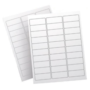 White Printer Labels